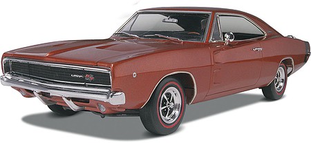 plastic model car,plastic model cars,1968 Dodge Charger 2'n1 -- Plastic Model Car Kit -- 1/25 Scale -- #854202